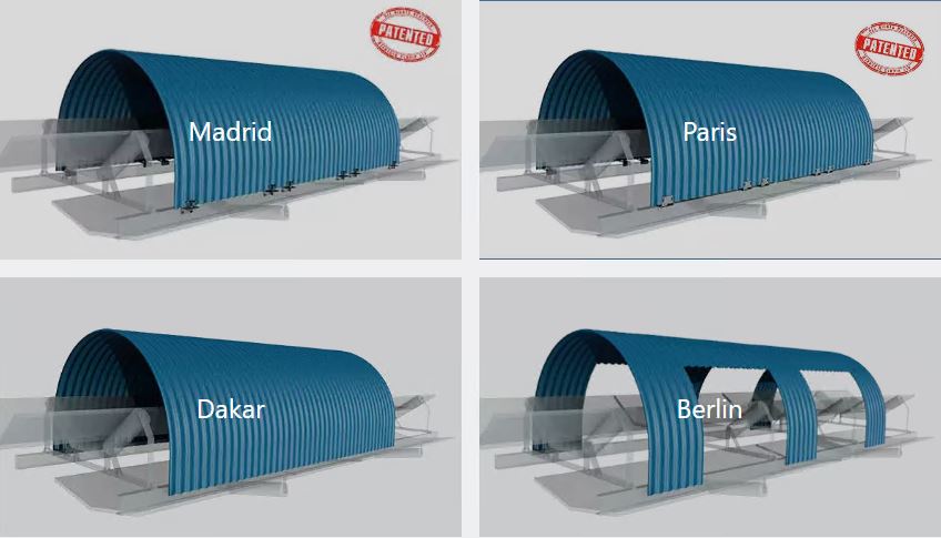 Capotex conveyor belt covers models